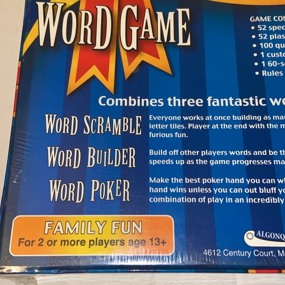 Algonquin Games Worlds Greatest Word Game - Picture 3 of 4
